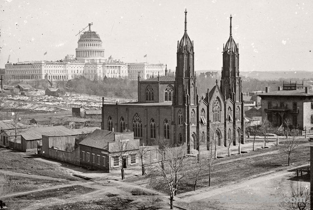 The US Capitol building 1840's