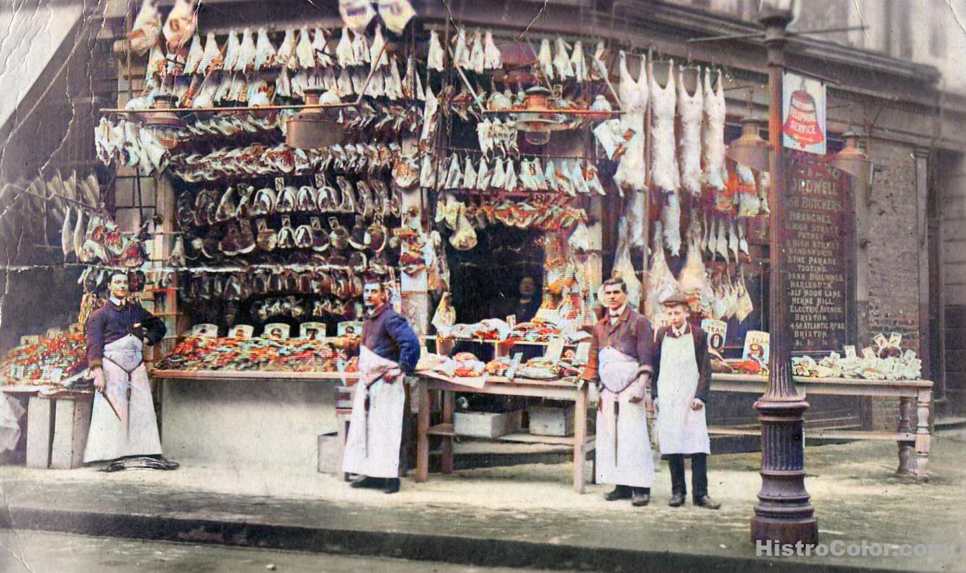 London Butcher from the Late 1900's