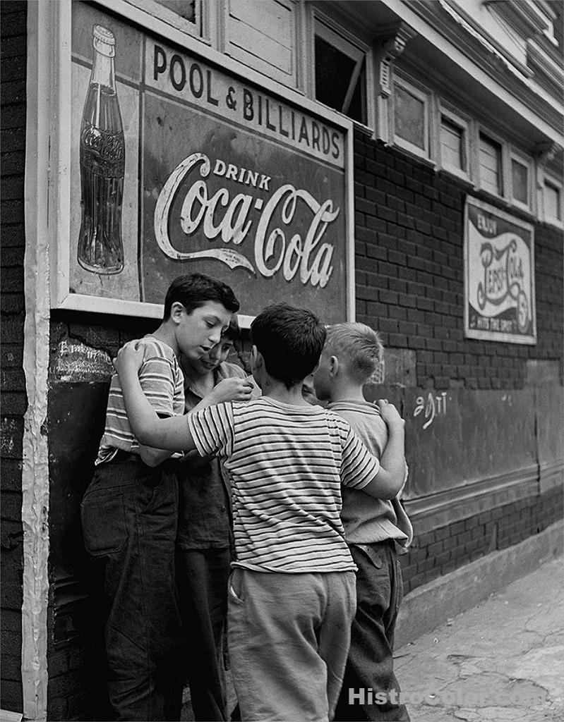 Group Of Boys in Brooklyn 1946