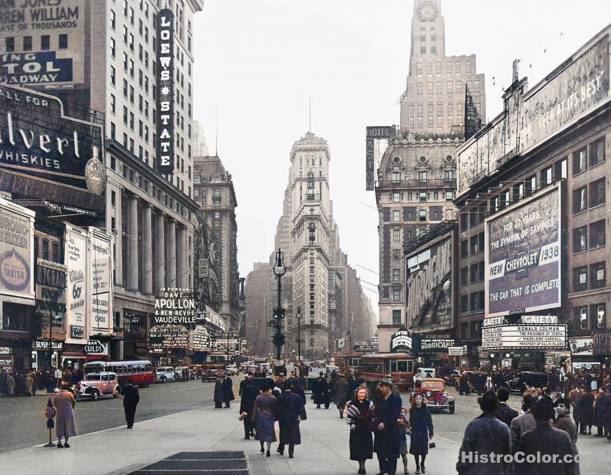 Times Square New York City, 1938