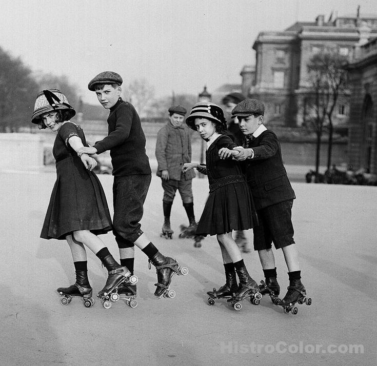 Roller Skating Children