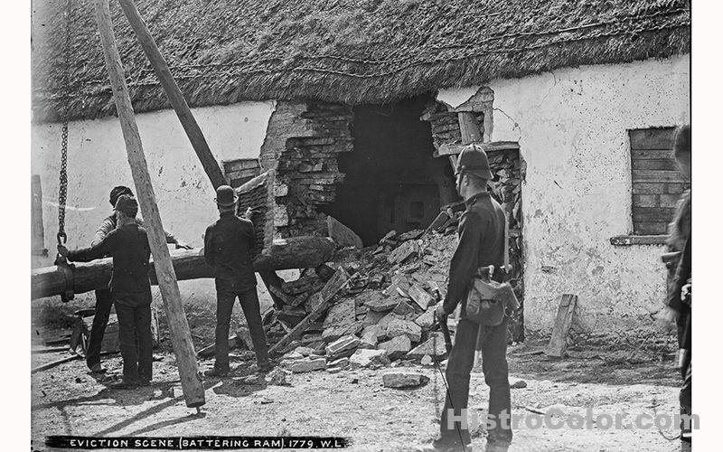 Irish Eviction With Battering Ram