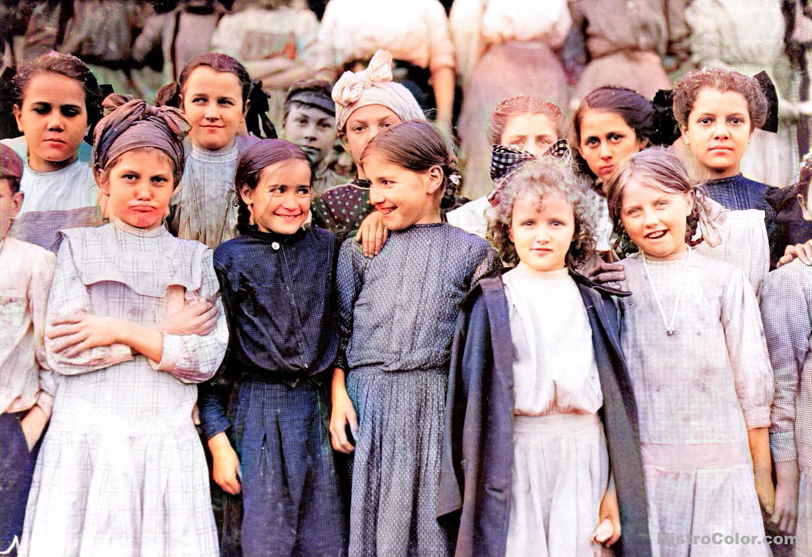 Young Working Girls Group Picture