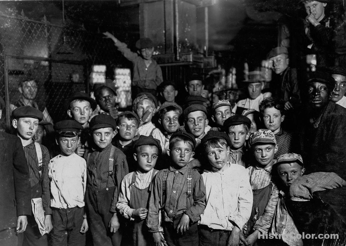 Boys Working In Factory