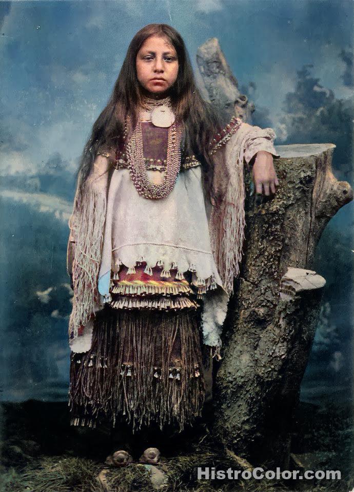 Chiricahua Apache Indian girl