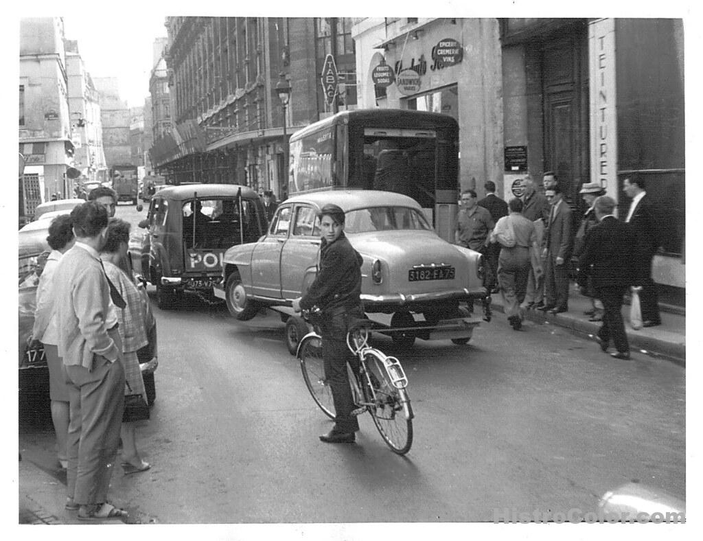 Boy On Bicycle In Europe 1960s
