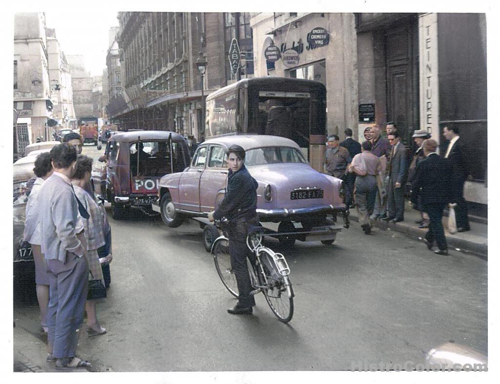 Boy On Bicycle In Europe 1960s