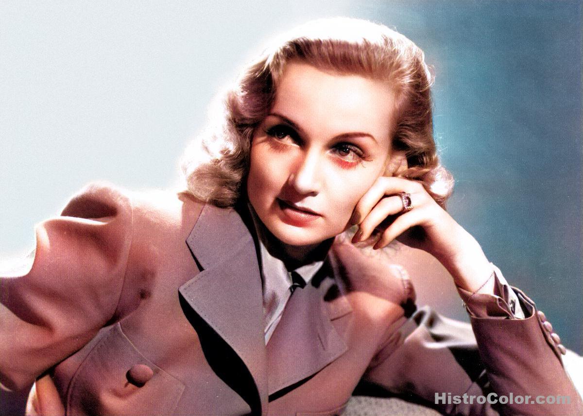 Carole Lombard Colorized Historical Pictures
