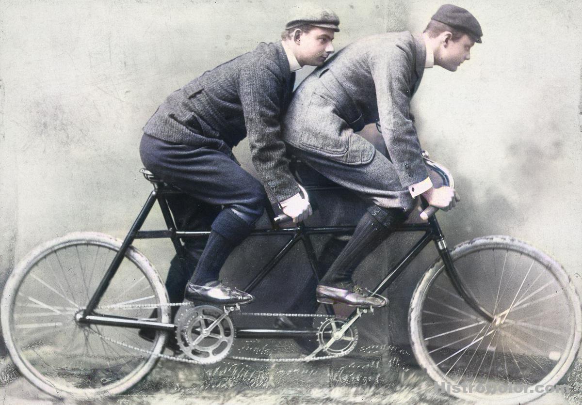 Early Tandem Bicycle