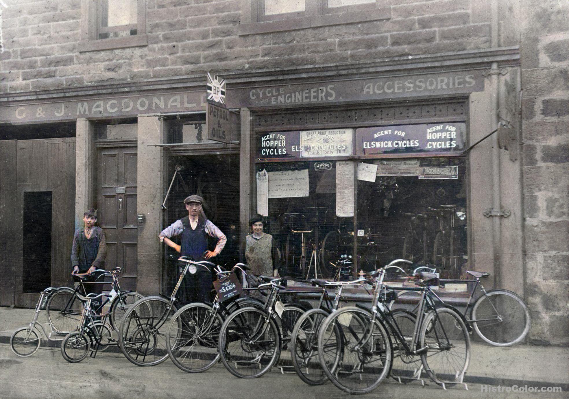 Macdonald Bicycle Shop 1900s