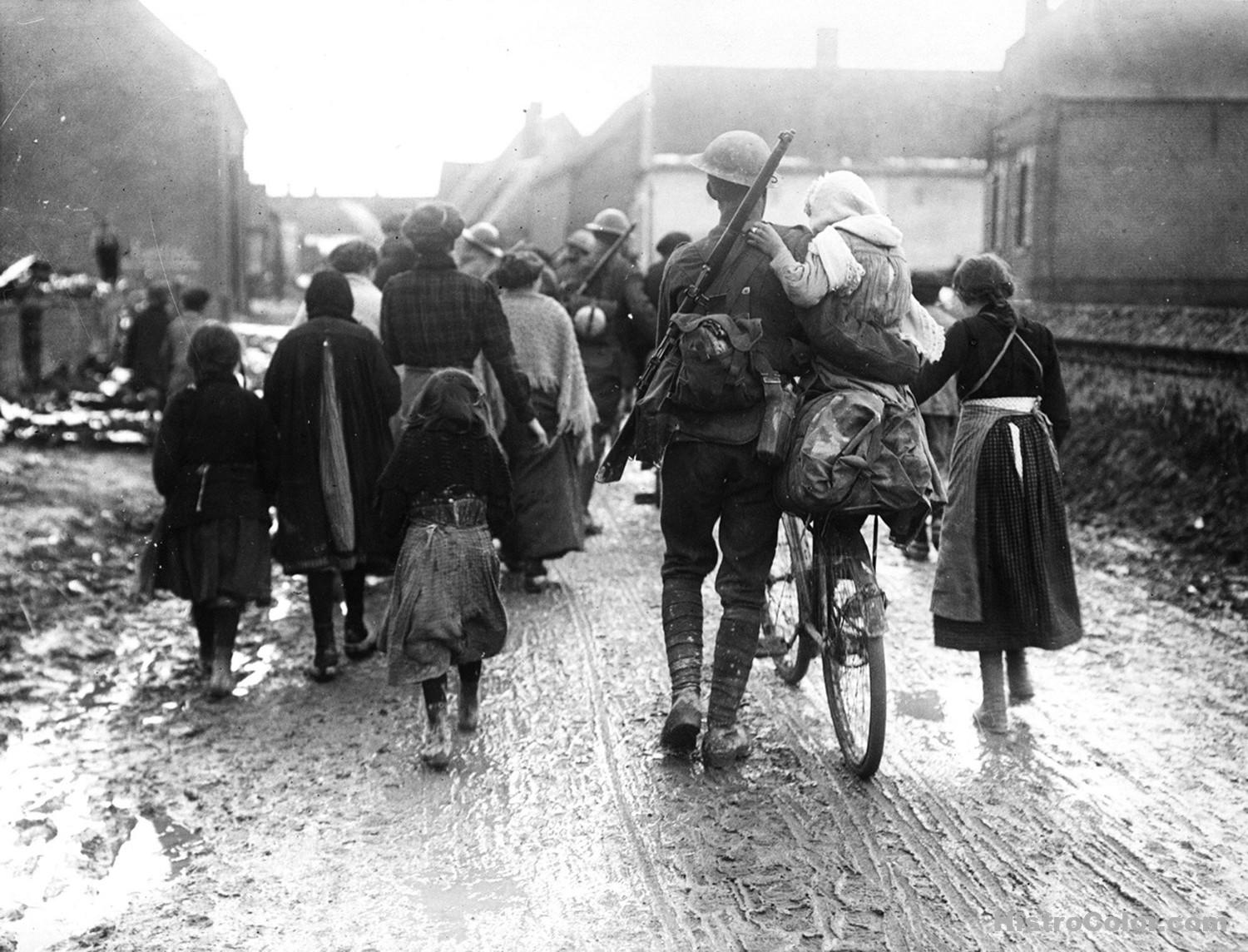 Liberated Villagers France WW1