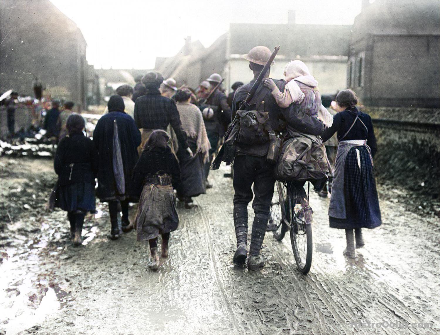 Liberated Villagers France WW1