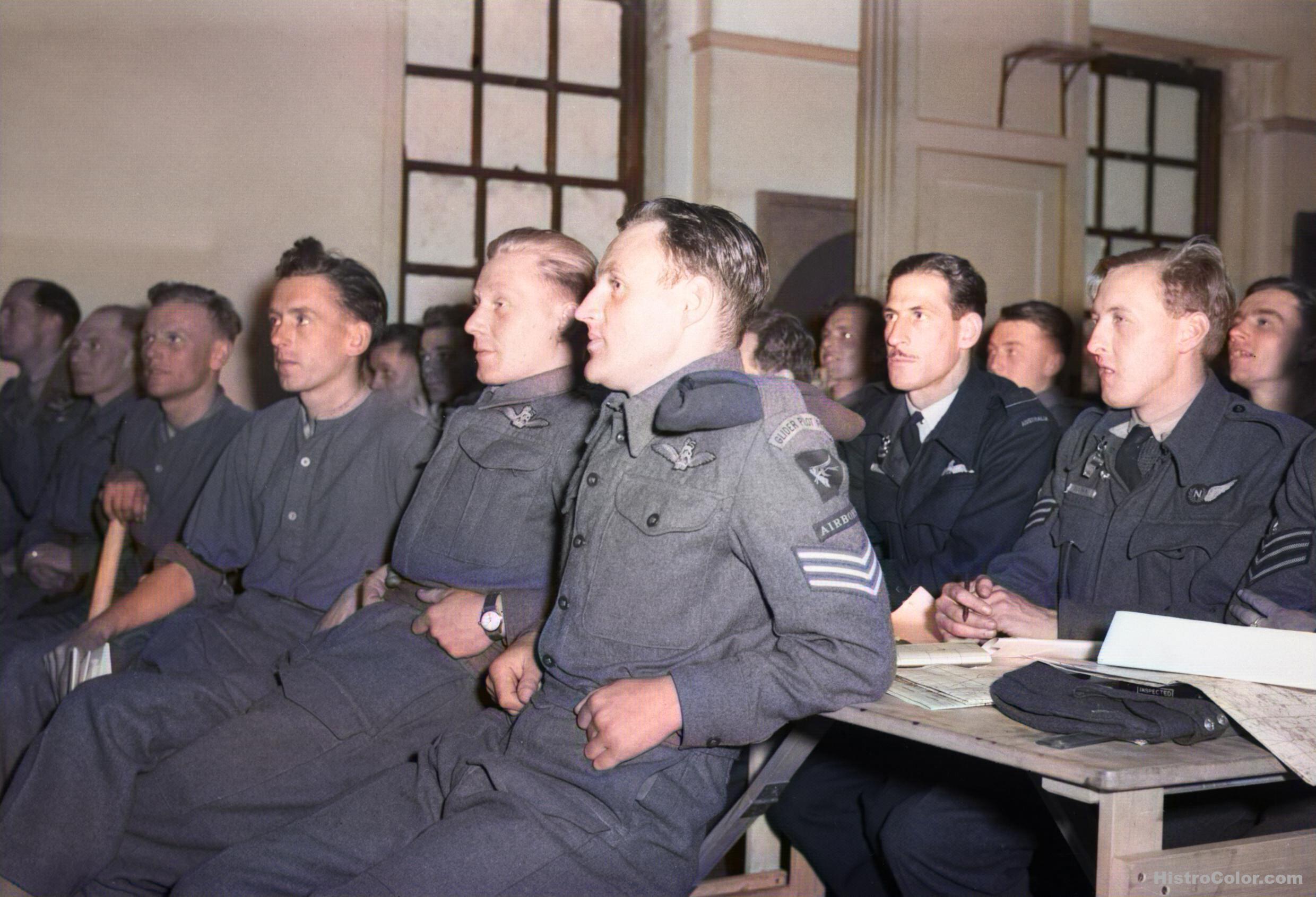 RAF Air Crews During Briefing