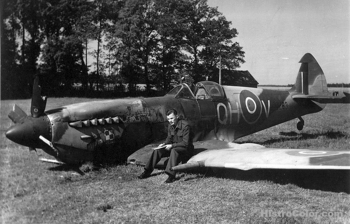 Crash Landed British Fighter WW2