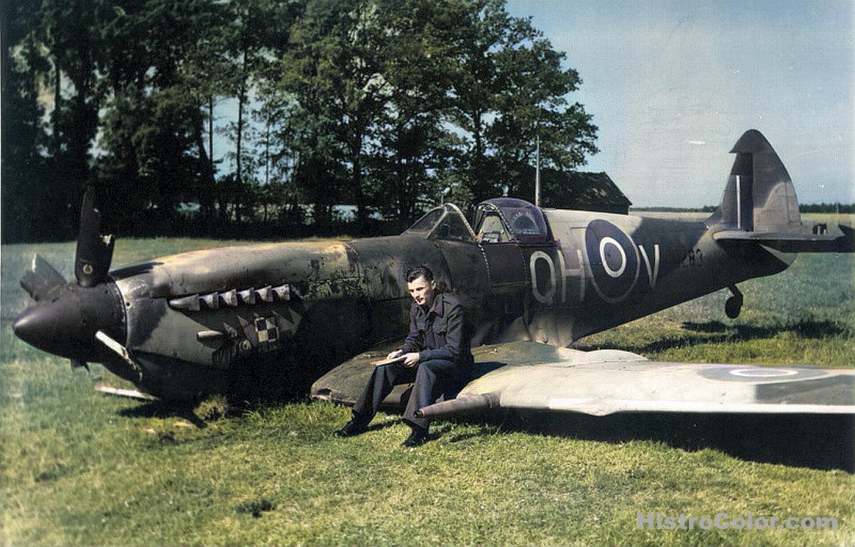 Crash Landed British Fighter WW2
